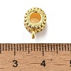 Column Brass Micro Pave Cubic Zirconia Tube Bails KK-C072-05E-G-2