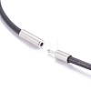 Leather Cord Necklace Making X-MAK-L019-03-3