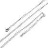 Brass Curb Chains Necklaces for Women NJEW-D302-39P-4