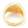 Adjustable Real 18K Gold Plated Brass Enamel Finger Ringss RJEW-L071-26G-4