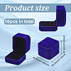 Square Velvet Ring Boxes VBOX-WH0002-01D-2