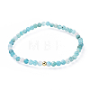 Natural Gemstone Hemimorphite Stretch Bracelets BJEW-JB04556-03-1