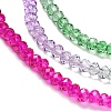 Transparent Painted Glass Beads Strands DGLA-A034-T1mm-A06-4