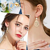 20Pcs Brass Ring Stud Earring Findings KK-BBC0008-18-5