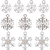 36Pcs 3 Style Alloy Pendants. Snowflake Charm FIND-SC0004-64-1