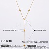 316L Surgical Stainless Steel Y Tassel Necklaces for Women FS-WGE9B28-13-1