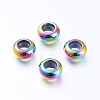 PVD Vacuum Plating 202 Stainless Steel Beads LS-STAS-F148-9mm-07M-1