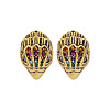 Bird Head Brass Micro Pave Cubic Zirconia Stud Earrings FS-WGB6FCA-03-1