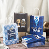 9Pcs 3 Styles Happy Father's Day Printed Paper Packing Tote Bags CARB-TA0001-20-5