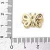 Brass Pave Cubic Zirconia Butterfly Links Connector Charms KK-L268-028G-06-3