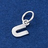 925 Sterling Silver Letter Charms STER-C012-01S-U-2