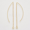 Brass Chain Stud Earring Findings KK-T054-01G-NF-1