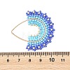 Glass Seed Beaded & Glass Pendants PALLOY-MZ01371-02-3