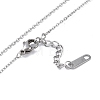 Non-Tarnish Ion Plating(IP) 304 Stainless Steel Cable Chain Necklaces NJEW-G081-07P-3