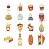 30pcs 15 style Alloy Enamel Pendants ENAM-CF0001-02-12