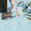 10Pcs Rectangle Acrylic Name Card Holder AJEW-GF0015-02-4