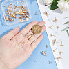 48Pcs 2 style Brass Stud Earring Findings KK-BC0009-65-3