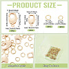 10Pcs 2 Styles Brass Lobster Claw Clasps KK-TA0009-15-4
