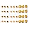 BENECREAT 150Pcs 3 Style Matte Style Brass Beads KK-BC0003-13-2
