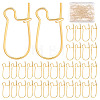 50Pcs Brass Hoop Earring Findings KK-CN0002-14-1
