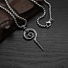 304 Stainless Steel Vintage Spiral Pendant Necklaces for Men FS-WGF8781-01-2