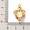 Brass Micro Pave Clear Cubic Zirconia Box Clasps KK-U037-31G-4