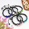 Fashion Disco Ball Bracelets BJEW-H456-M-1