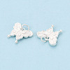 925 Sterling Silver Butterfly Charms STER-T009-01S-2