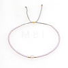 Adjustable Glass Seed Bead Slider Bracelets for Women VT9382-31-1