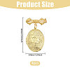 4Pcs Brass Locket Pendant Brooch for Wedding Photo JEWB-CA00012-2