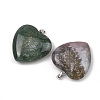 Natural Indian Agate Pendants GG-K002-12A-23-2