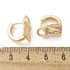 Brass & Glass Hoop Earrings EJEW-Q014-12G-3