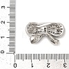 Brass Micro Pave Clear Cubic Zirconia Fold Over Clasps KK-G505-29P-3