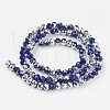 Electroplate Opaque Glass Beads Strands LS-EGLA-A034-P6mm-M14-2