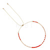 Adjustable Plastic Beaded Slider Bracelets YS6543-15-1
