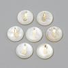 Freshwater Shell Pendants SHEL-Q010-009G-1