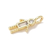 Brass Micro Pave Cubic Zirconia Pendants LS-ZIRC-I356-17G-A01-2