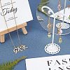 304 Stainless Steel Pendants STAS-UN0012-74G-3