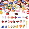  Jewelry 100Pcs 25 Style Opaque Resin Decoden Cabochons CRES-PJ0001-03-10