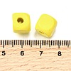 Spray Painted Wooden Beads WOOD-P021-01C-27-3