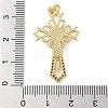 Brass Micro Pave Cubic Zirconia Pendants KK-A212-05F-G-3