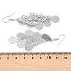Brass Dangle Earrings EJEW-B157-02E-P-5