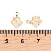 Rhombus Brass Sew on Prong Settings KK-C163-15A-G-3