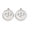 304 Stainless Steel Pendants STAS-P432-01C-P-1