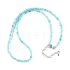 Natural Amazonite Beaded Necklaces NJEW-K114-B-A07-4
