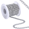 5M Aluminium Twisted Curb Chains CHA-BM0001-01S-1