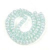 Luminous Handmade Silver Foil Glass Beads Strands FOIL-N029-02B-05-3