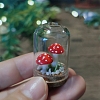 Resin Mushroom Bell Jar Model PW-WG8B3E0-01-5