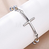 201 Stainless Steel Link Chain Bracelets BJEW-A032-02GP-03-4