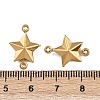 304 Stainless Steel Connector Charms STAS-L297-10G-3